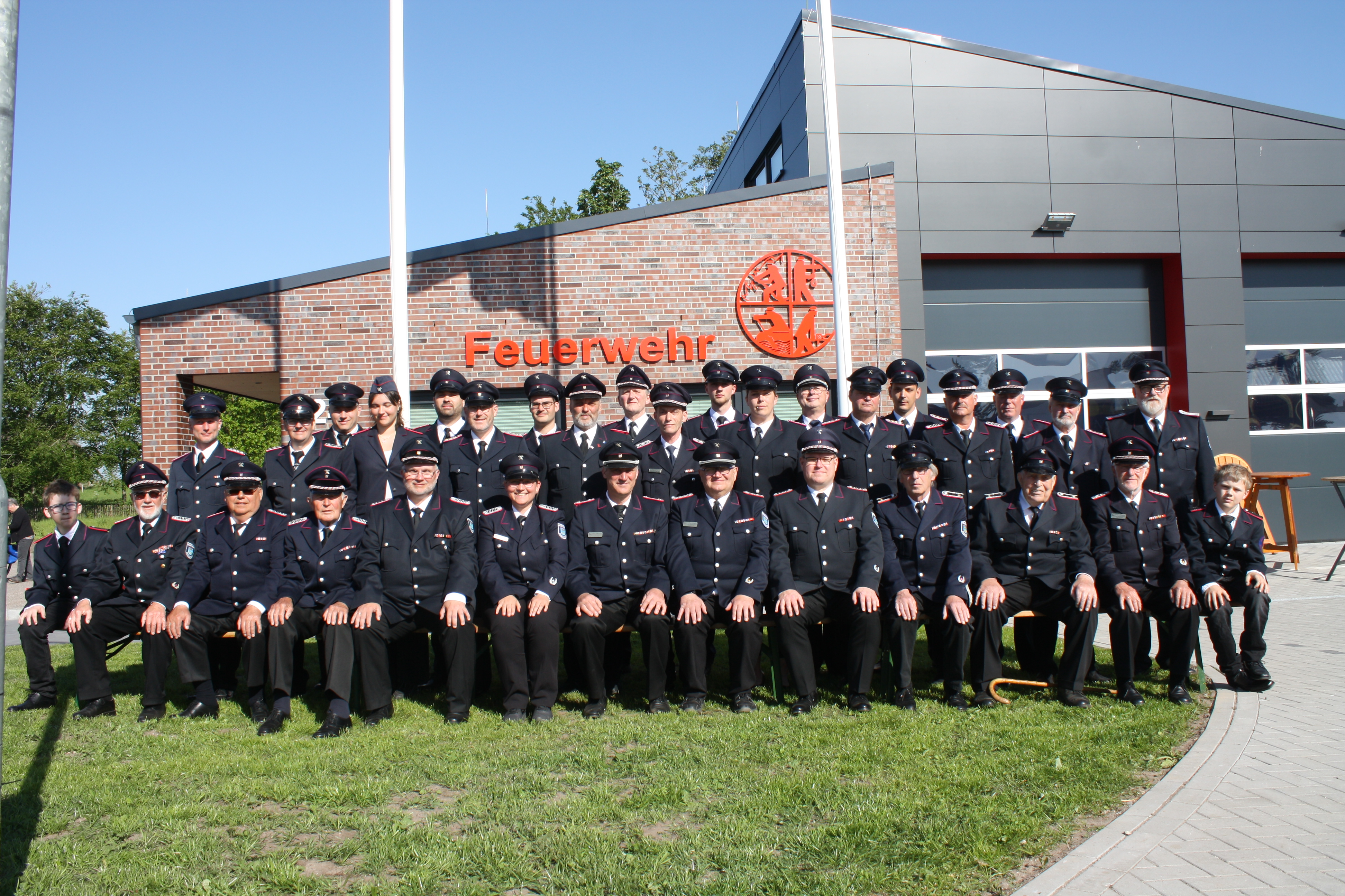Mitglieder der Freiwilligen Feuerwehr Aventoft-Rosenkranz